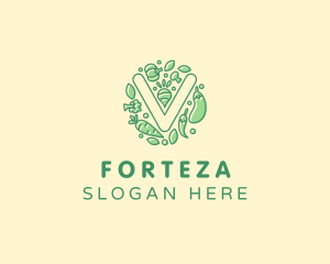 Healthy Vegetable Farm logo design