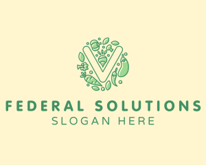 Healthy Vegetable Farm logo design