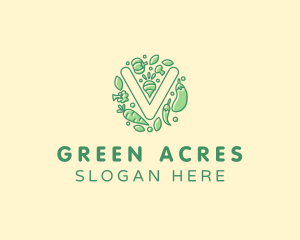 Farming - Healthy Vegetable Farm logo design