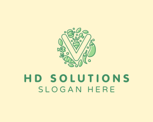 Healthy Vegetable Farm logo design