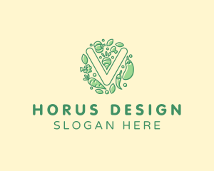 Healthy Vegetable Farm logo design