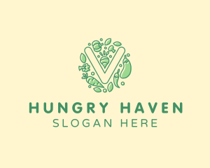 Healthy Vegetable Farm logo design