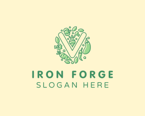 Healthy Vegetable Farm logo design