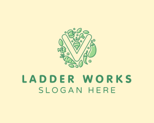 Healthy Vegetable Farm logo design