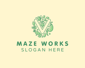 Healthy Vegetable Farm logo design