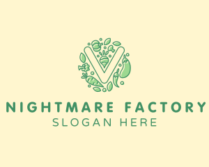 Healthy Vegetable Farm logo design