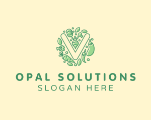 Healthy Vegetable Farm logo design