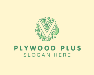 Healthy Vegetable Farm logo design