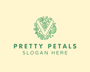 Healthy Vegetable Farm logo design