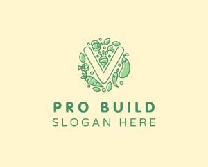 Healthy Vegetable Farm logo design