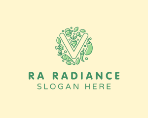 Healthy Vegetable Farm logo design