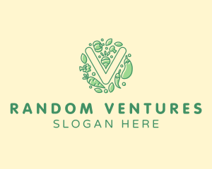 Healthy Vegetable Farm logo design