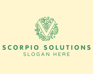 Healthy Vegetable Farm logo design