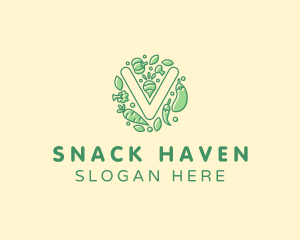 Healthy Vegetable Farm logo design