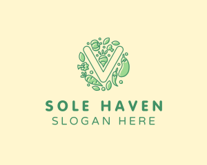 Healthy Vegetable Farm logo design