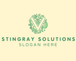 Healthy Vegetable Farm logo design