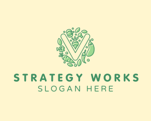 Healthy Vegetable Farm logo design