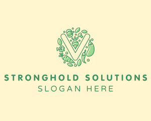 Healthy Vegetable Farm logo design