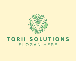 Healthy Vegetable Farm logo design