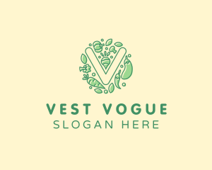 Healthy Vegetable Farm logo design