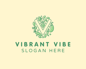 Healthy Vegetable Farm logo design