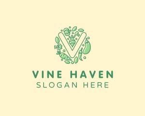 Healthy Vegetable Farm logo design