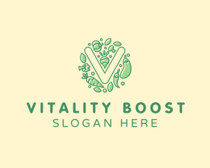 Healthy - Healthy Vegetable Farm logo design