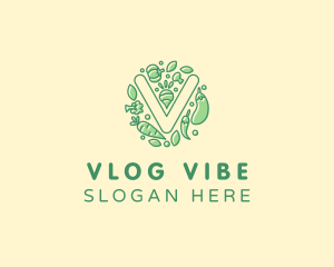 Healthy Vegetable Farm logo design