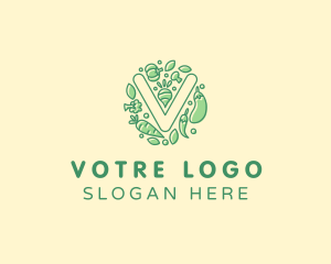 Healthy Vegetable Farm logo design