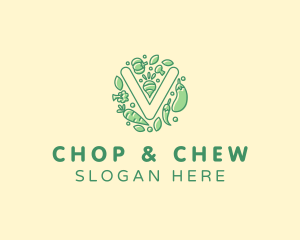 Healthy Vegetable Farm logo design