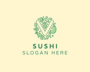 Healthy Vegetable Farm logo design