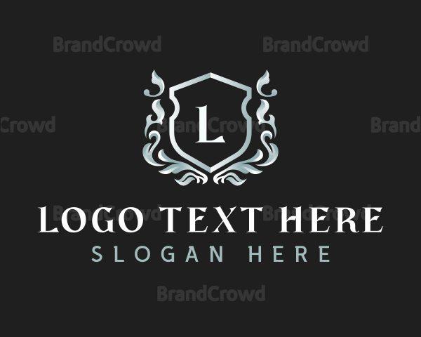 Elegant Florist Shield Logo