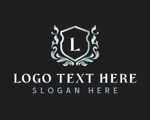 Botique - Elegant Florist Shield logo design