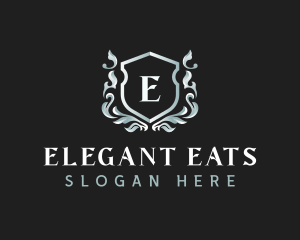 Elegant Florist Shield logo design