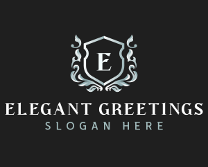 Elegant Florist Shield logo design