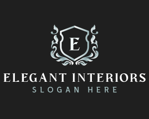 Elegant Florist Shield logo design