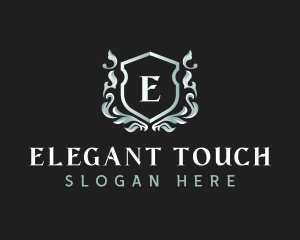 Elegant Florist Shield logo design