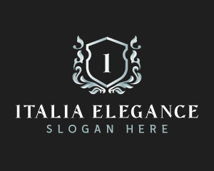 Elegant Florist Shield logo design