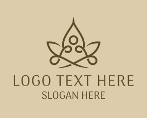 Retreat - Flower Yoga Wellness logo design