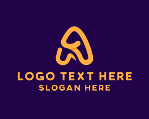 Digital Marketing - Creative Studio Letter A logo design