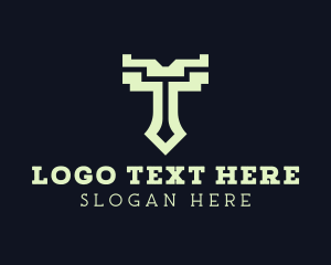 Modern - Engineering Tie Drill Tool logo design