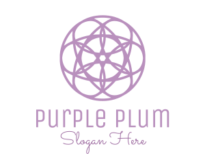 Purple - Purple Flower Pattern logo design