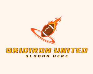 Football - Fire Football Team logo design