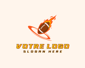 League - Fire Football Team logo design