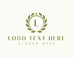 Laurel - Eco Floral Wreath logo design