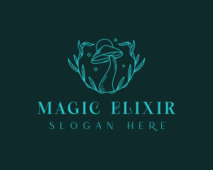 Magical Botanical Mushroom  logo design