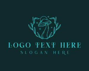 Magical Botanical Mushroom  Logo