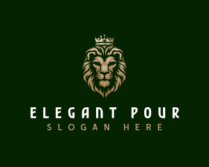 Elegant Lion Royalty logo design