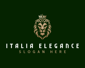 Elegant Lion Royalty logo design