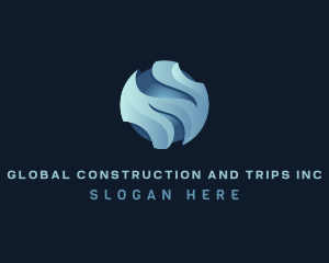 3d Modern Globe Logo